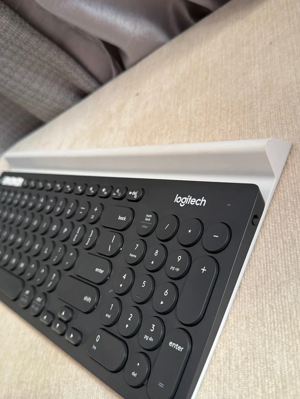 Logitech Wireless Slim Keyboard — Black and Silver